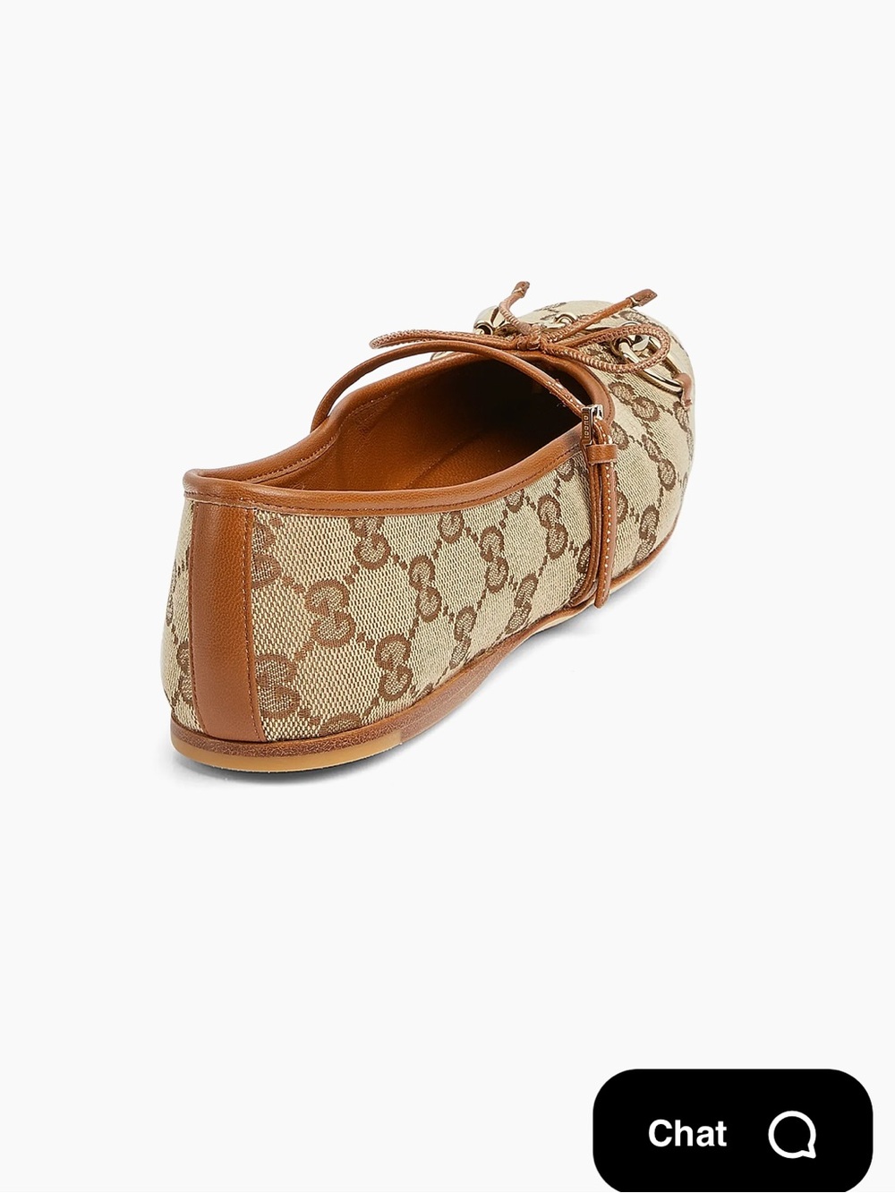 Gucci GG Monogram Horsebit Ballet Flats - Picture 5 of 8